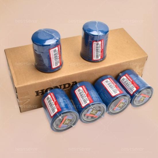 6X Honda Genuine Oil Filters WITH Drain Plug Washer 15400-PLM-A02 NEW SEALED