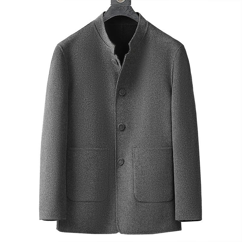 High-end 100% Wool Double-sided Woolen Short Jacket Casual Coat Winter Men's Wool Woolen Top