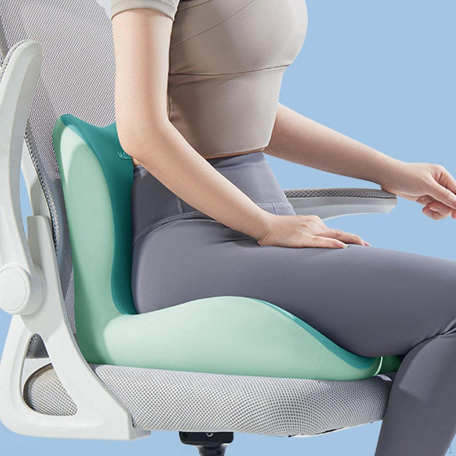 

Подушка для сиденья из пеноматериала с эффектом памяти, поддержка спины, многофункциональное кресло, переносная подставка для мамы и зелёный