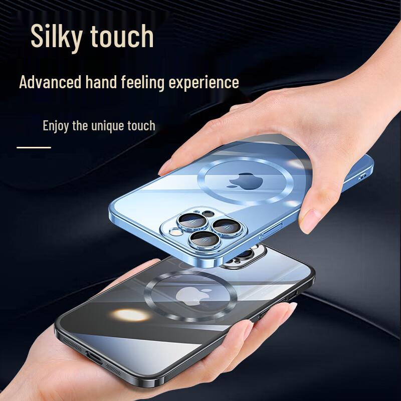 Kalio Anti-Yellowing Electroplated Magnetic iPhone Case with Lens Protector