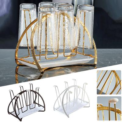 1PC Glas Wasser Tasse Rack Spin Automatisch Abtropffläche Becher Halter Stand Home Küche Lagerung Organizer Trocknen Abtropffläche