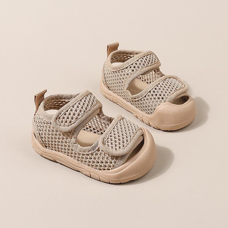 Sommersandalen für Babys: Atmungsaktives Mesh, rutschfeste weiche Sohle für Mädchen & Jungen