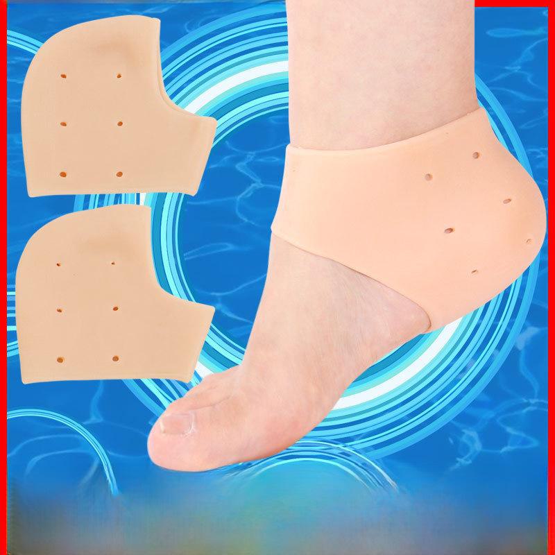 

Силиконовые увлажняющие носки для защиты пяток - хлопковое покрытие против трещин для мужчин и женщин one size fits all, silicone socks