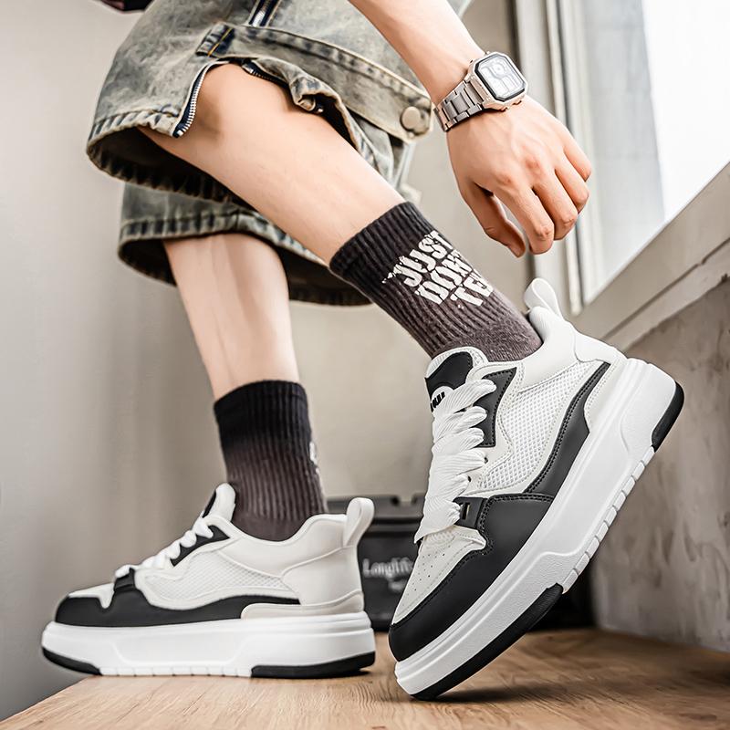 2025 New Men's Breathable Summer Casual Sports Shoes Anti Slip Height Increasing Comfortable Versatile and Classic