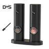 Electric Salt And Pepper Grinder Battery Powered Coarseness Mill Automatic Salt Mill with LED Light for Kitchen BBQ