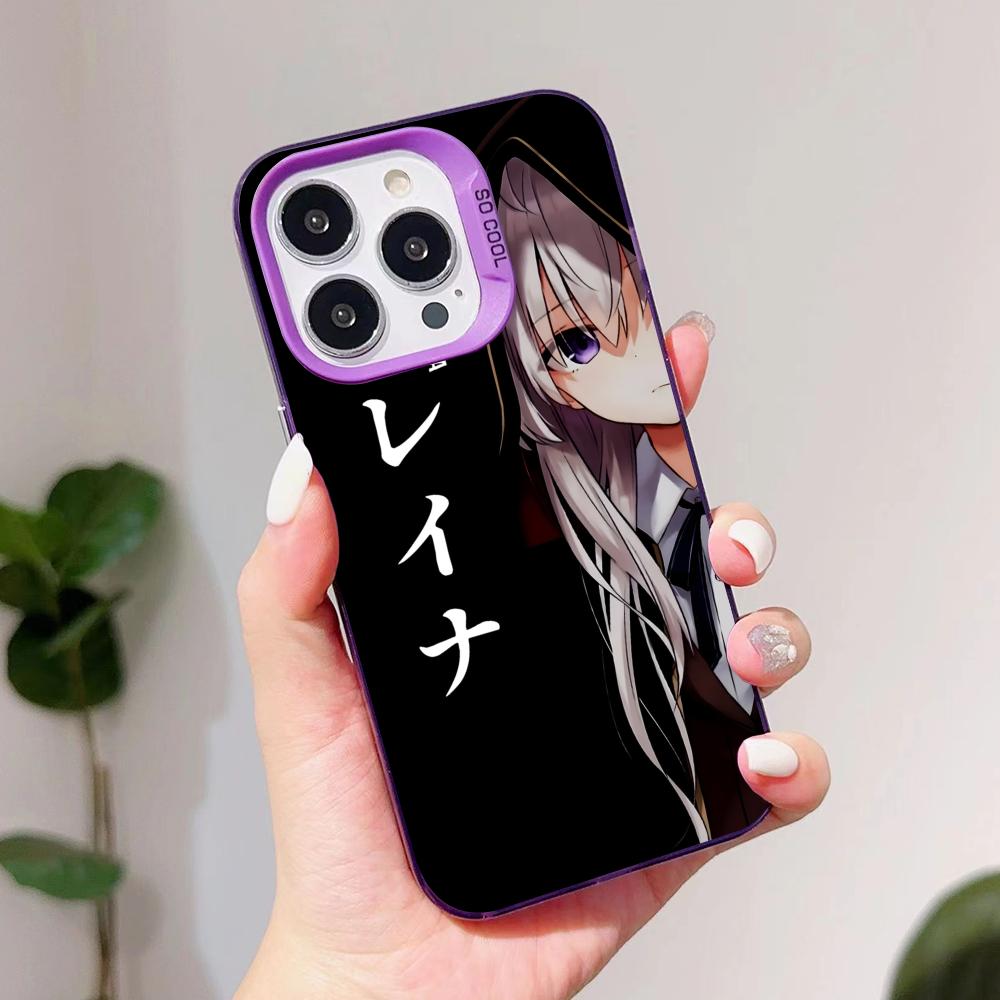 Wandering Witch Elaina Purple Translucent Mobile Phone Case for iPhone 17 16 15 14 13 12 11 X XR XS Air Pro Max Plus Cover