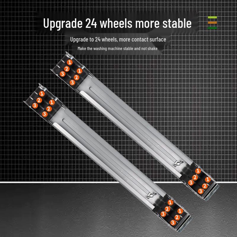 Justerbart mobilt underrede för tvättmaskiner och möbler