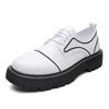 Luxury Brand Men's Glossy Leather Shoes Simple Black Thick Soled Workwear Shoes Men's High-quality Casual Shoes Free Delivery