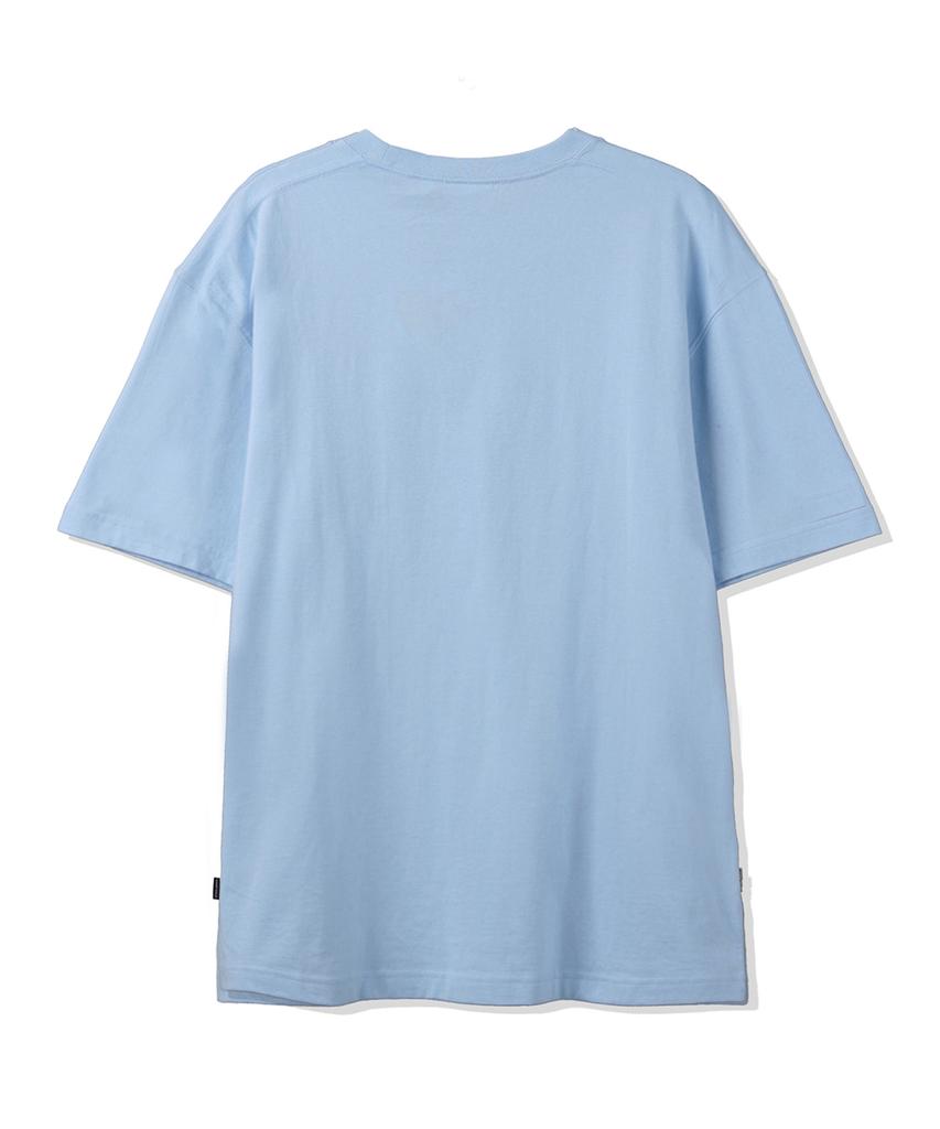 WACKY WILLY Signature Kiki Wappen Short Sleeve T-Shirt Blue