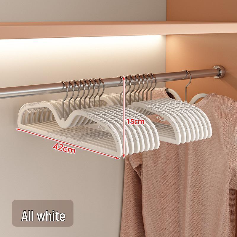 

Rotatable, Non-Slip Short-Neck Hanger: Traceless, Shoulder Bump Preventing, Thickened Design for Home Wardrobe & Drying Rack Use.