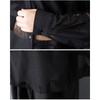 DIMANAF 2025 Plus Size New Summer Blouse Lace Shirt Women Loose Long Sleeve Shirt Black Casual Tops Tees
