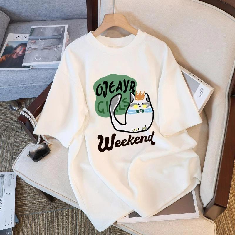 Sommer Kinder Erwachsene Mode Schmetterlingsdruck Kurzarm T-Shirt Outdoor Lässig O-Ausschnitt Übergroß Damen T-Shirts Top Mädchen Kleidung