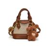 Children's Korean Color Block Mini Crossbody Bag with Earphone and Coin Pouch 2025 Winter Collection