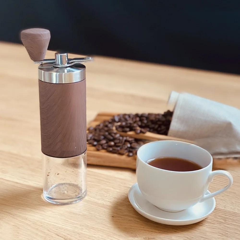 Bean Grinder Coffee Machine Hand Cranked Coffee Machine Portable Bean Grinder Coffee Set Combination Cylindrical Bean Grinder