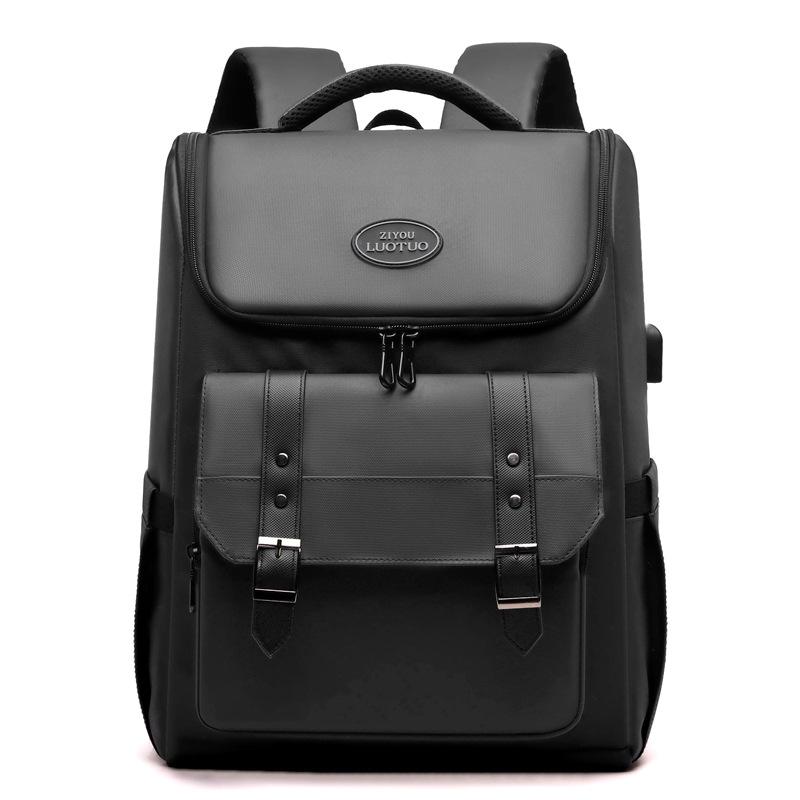 New Casual Computer Bag with USB Backpack Men s Business Travel Backpack 31*21*44