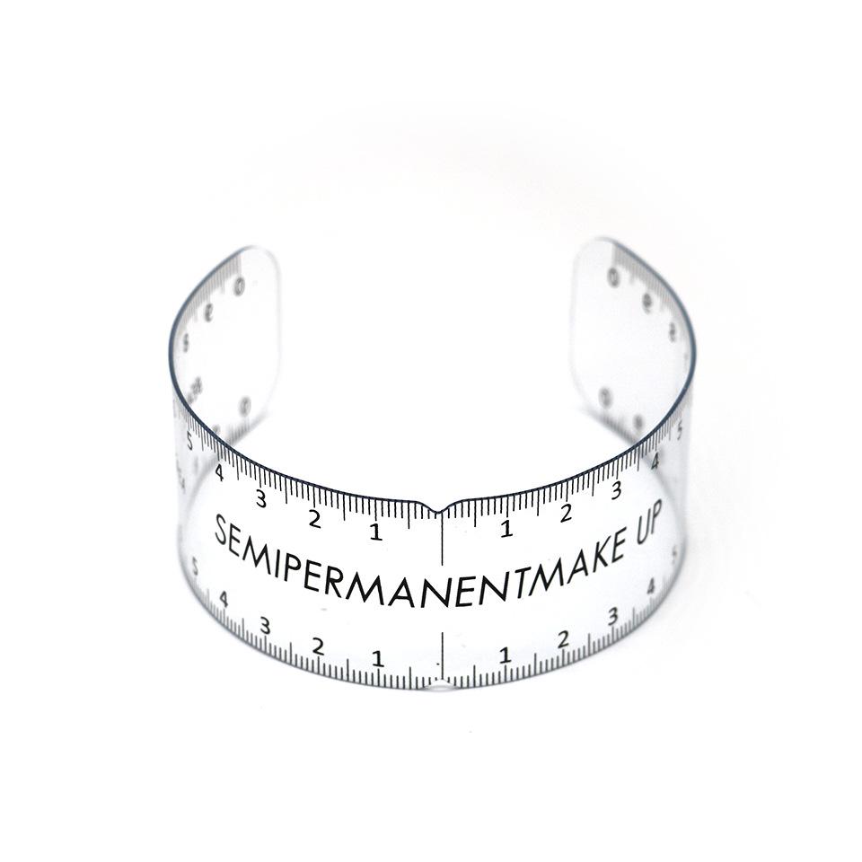 Korean Style Eyebrow Positioning Tattoo Ruler - Symmetrical Measuring Tool