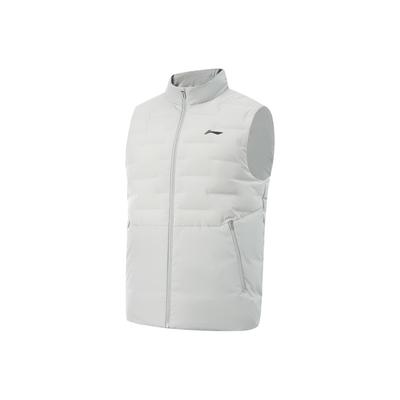Serie Fitness Slim Fit Cuello Mao Logo Chaleco de Plumas Hombre Chalecos AMRV089-1