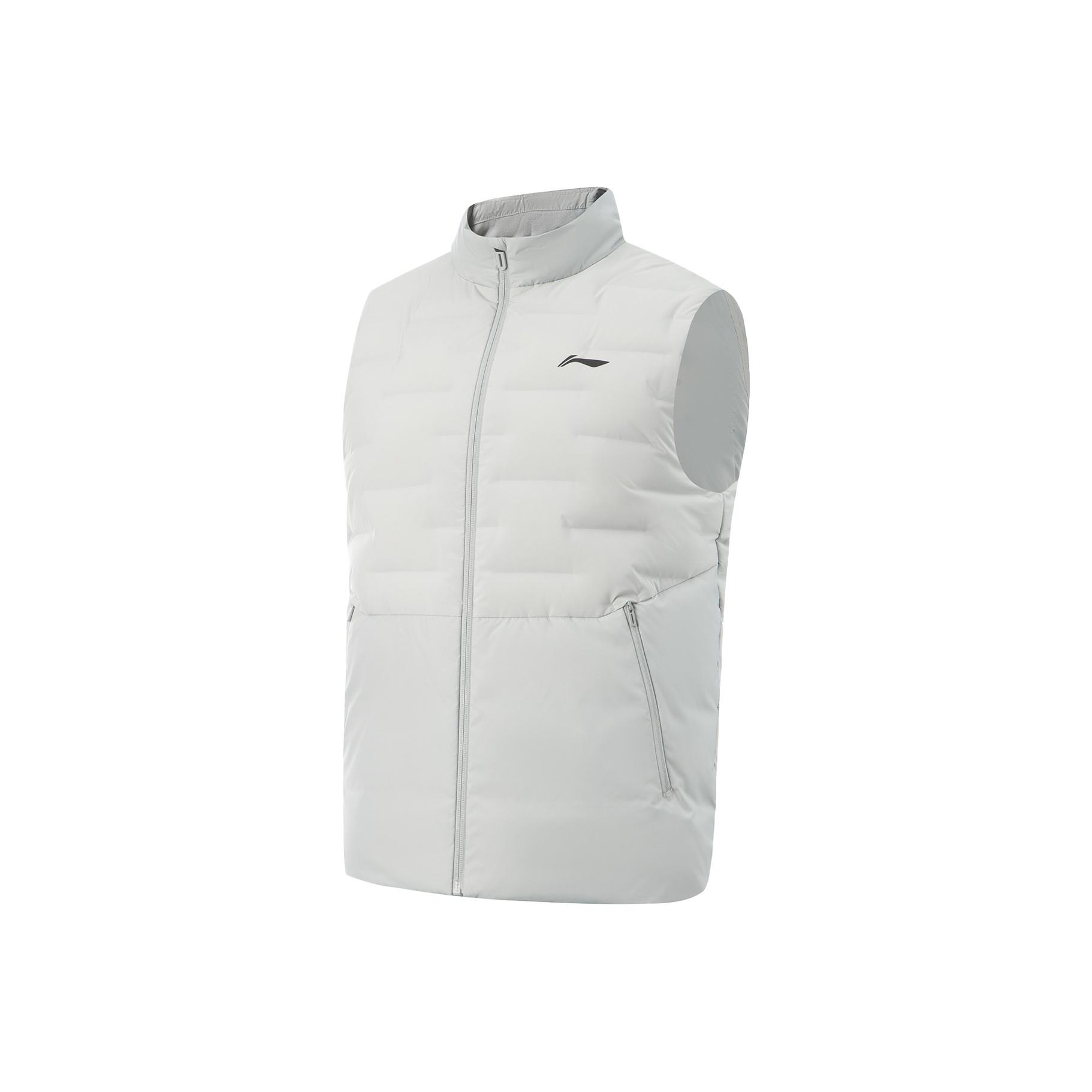 

Li-Ning Фитнес Серия Приталенный Воротник-стойка Логотип Пуховый Жилет Мужские Жилеты AMRV089-1 XL