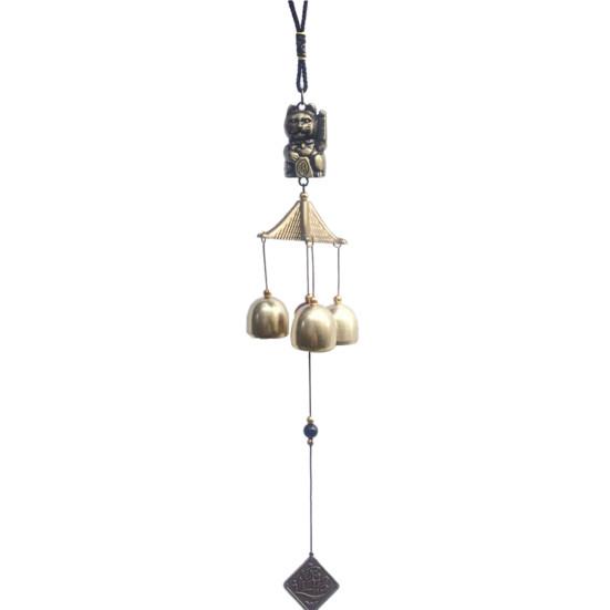 Wind Chime Decorative Fortune Cat Anti-deform Lightweight Door Pendant Bell for Home