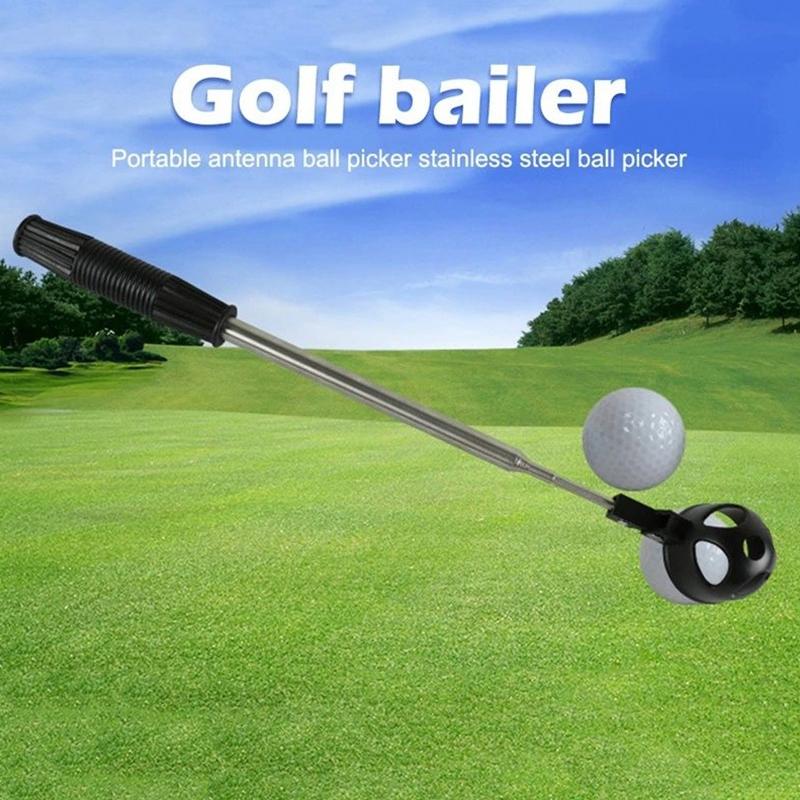 Selector de mingi de golf cu antenă retractabilă cu 8 secțiuni, lungime 204 cm