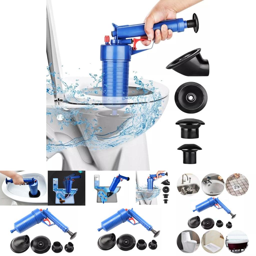 Mocny Niebieski Plastikowy Przepychacz do Toalety Domowe Narzędzie do Czyszczenia Odpływów Do Zatkanych Rur