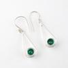 Green Onyx Gemstone 925 Sterling Silver Jewelry Handcrafted Women Earrings 1.76" EE-126-18