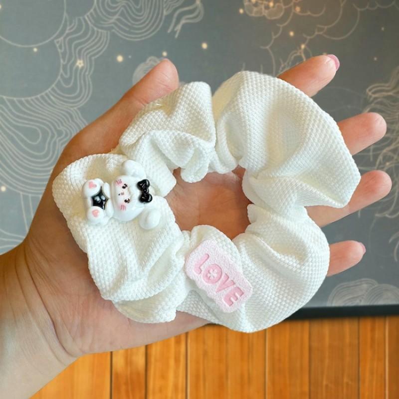 

Женский аксессуар для волос с цветочным узором, белая петля для волос для маленькой собаки, милый маленький аксессуар для волос красный