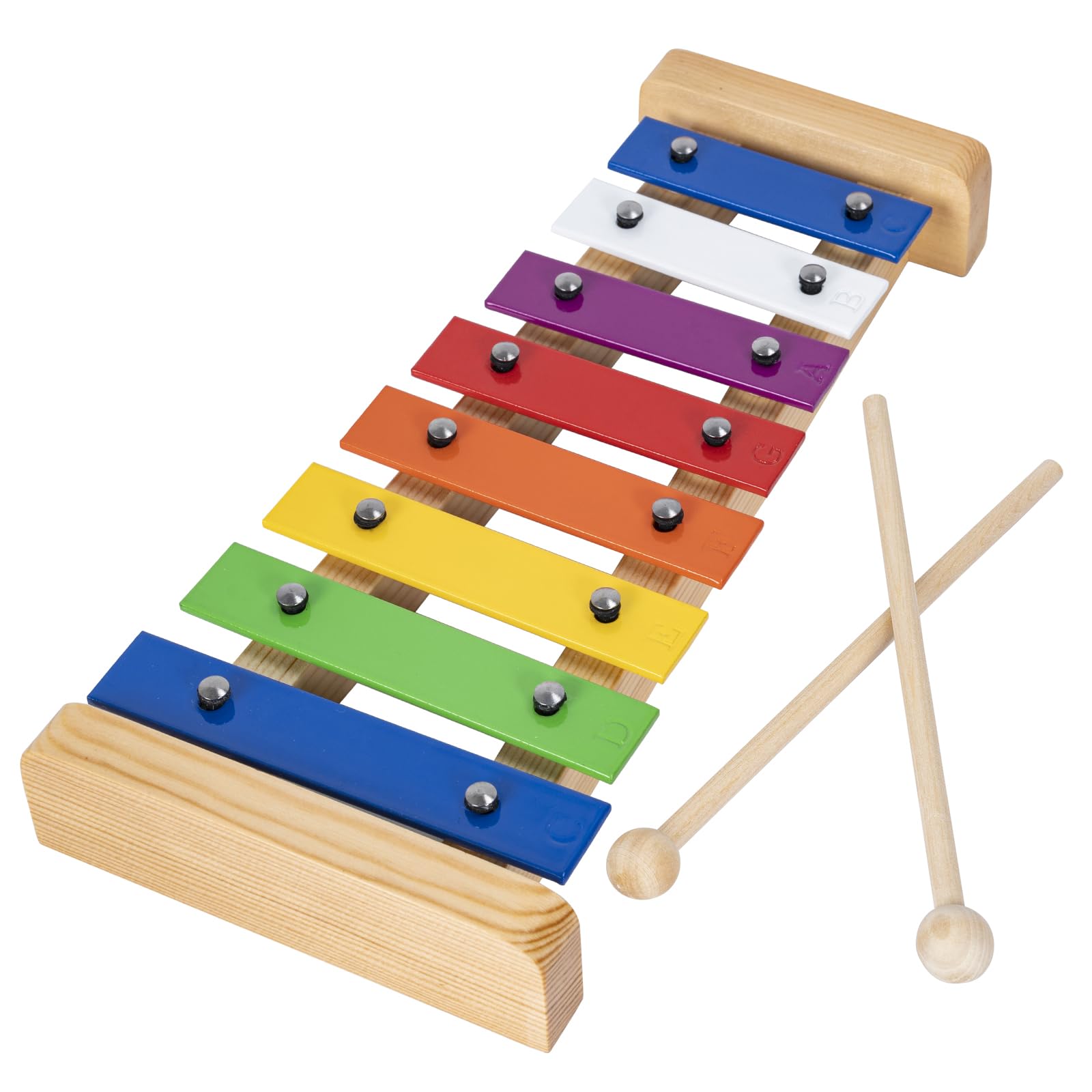 

Rxakudedo Цветной металлофон, Музыкальный образовательный материал, Включает палочки, Инструменты Орфа, Сделан из сплава Um, 8 нот