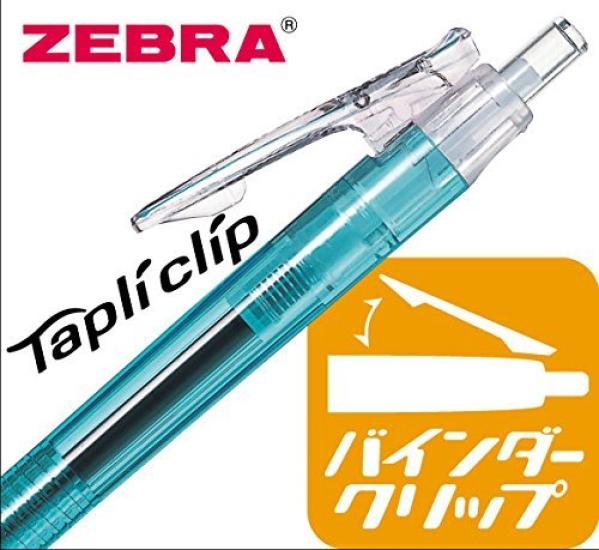 Zebra TapliClip Ballpoint 10 Oil-Based Pen, 1.6mm, Black, Pens, B-BNU5-BK