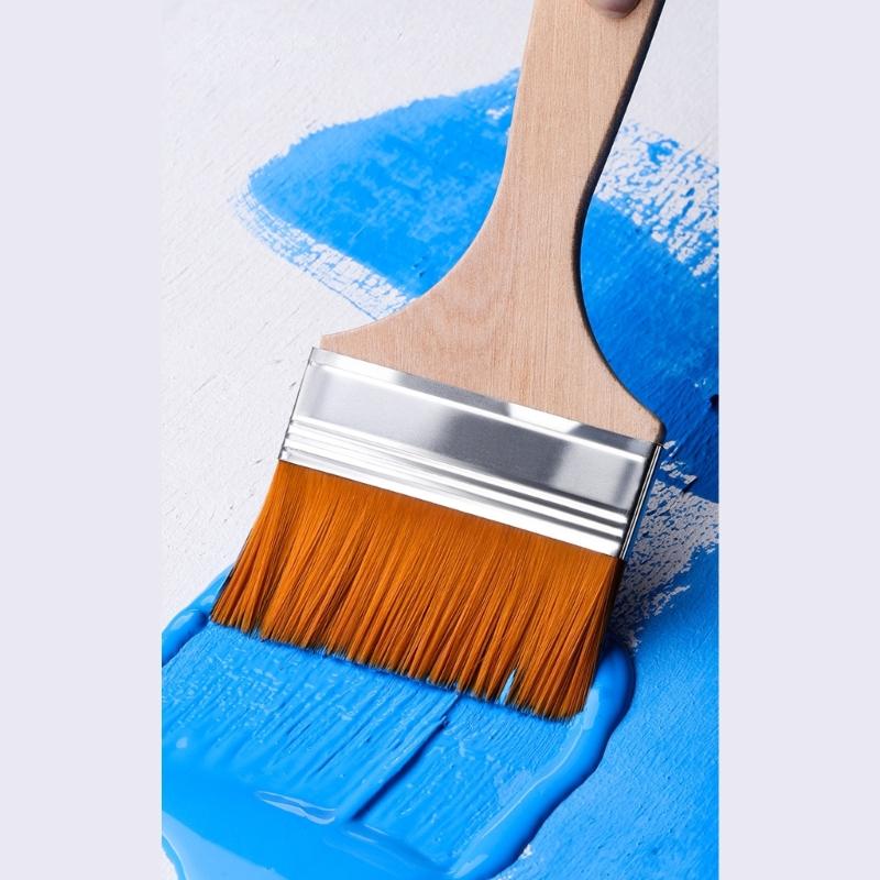Pack of 10 Small Paint Brushes with Soft Bristles Wood Handle Include 1 Pair Gloves for Edges Painting Wall and Cabinets