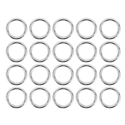20 Pièces Anneaux en O à Ressort Diamètre 1,69 po Épaisseur 0,24 po Cuivre Solide Fermeture Sécurisée Boucles à Ressort pour Sac à Main Bijoux DIY