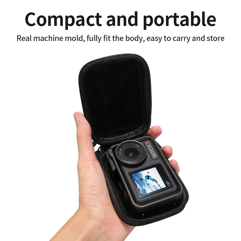 For DJI action4 3 insta ace pro protective storage bag sports camera mini storage bag with hook sports camera accessories