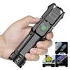 Rechargeable LED Mini Flashlight - High Lumen, Long Battery, Portable, Emergency Multifunction with Zoom & COB Work Light for Outdoors