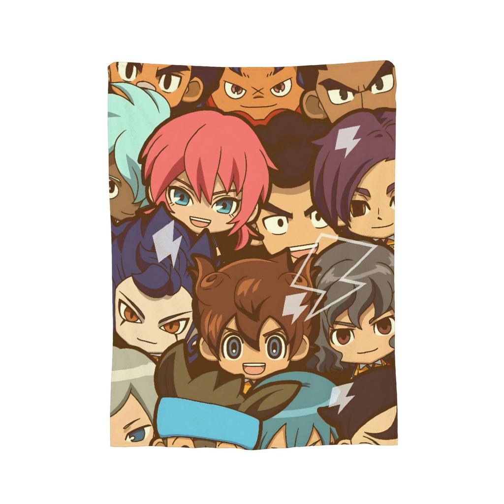 Anime Axel Blaze Inazuma Eleven Blanket Fleece All Season  Portable Super Warm Throw Blanket for Home Couch Plush Thin Quilt