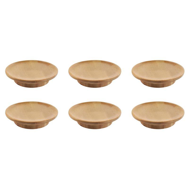 

ABWR-Wine Glass Charcuterie Board Topper 6Pcs Set, Bamboo Charcuterie Plate Accessory, Wine Glass Holder