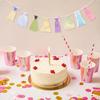 Princess Party Bunting Banner - Princess First Birthday Party Banner,Dress Banner Birthday Decoration, Girl's 1st Party Supplies (banner)