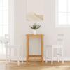 VidaXL Bar Stools 2 Pcs White Solid Hevea Wood 4102561