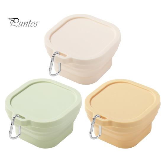 Bol multifuncțional de 400 ml, antiderapant, pliabil, de calitate alimentară, cu cârlig de suspendare, bol din silicon pentru mașina de spălat vase