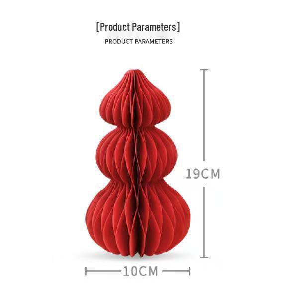 Chinese Red Gourd Paper Decorations for New Year and Spring Festival