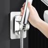 1Pcs Shower Head Stand Adjustable Wall-Mounted Shower Head Stand Self-adhesive Shower Head Handheld Stand Bathroom Accessory