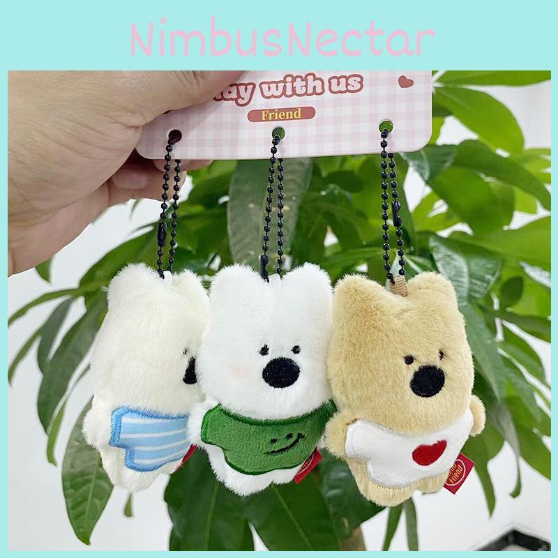 Cute West Highland White Terrier Plush Doll Gift Keychain For Friends And Lovers