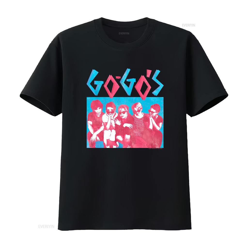 The Go Gos Cm Group Natural Adult T Shirt Vintage Washed Soft Top For Everyday Wear Stylish Designer Clothes Breathable Unisex
