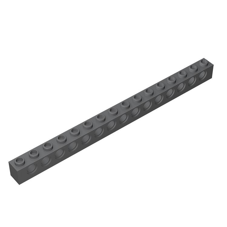 Rainbow Pig MOC Parts 3703 Brick 1 x 16 with 15 Holes DIY Compatible Assmble Building Blocks Particle Kid Brain Toys