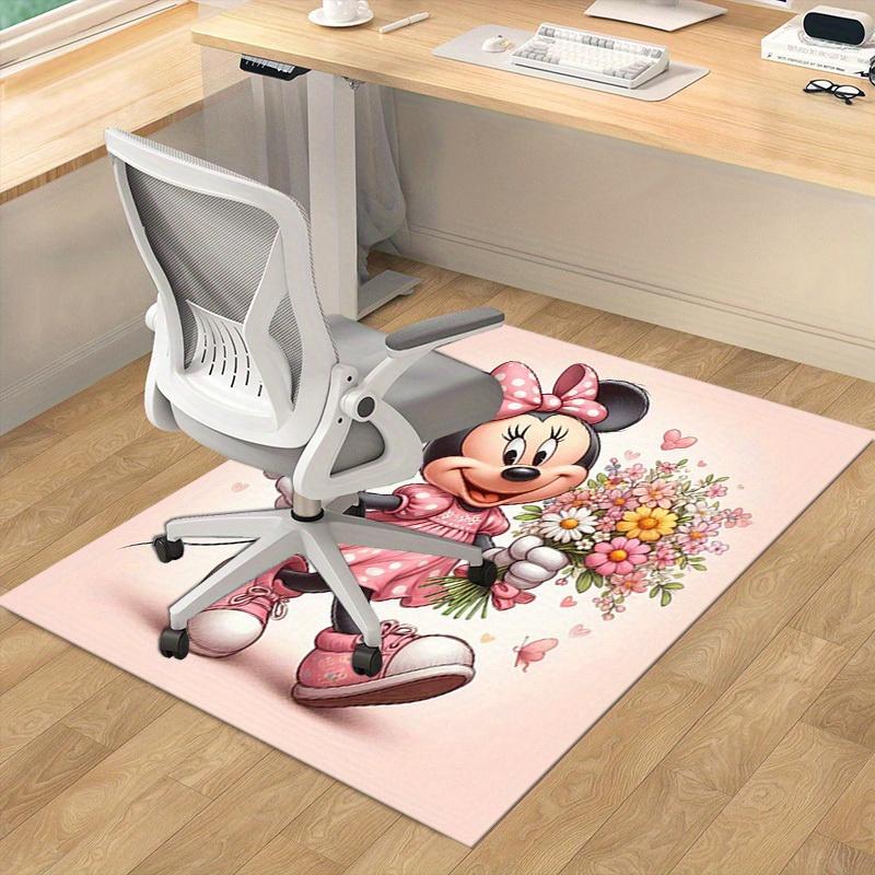 1pc. Cute Minnie Mouse Floral Bouquet Rug - Perfect for Home Decor, Office Carpet, Outdoor Use, and Gift Ideas!z0414224