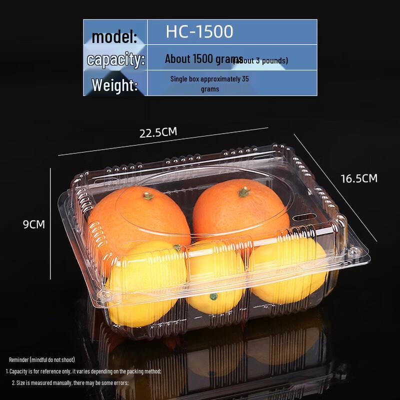 Disposable Plastic Food Container with Lid