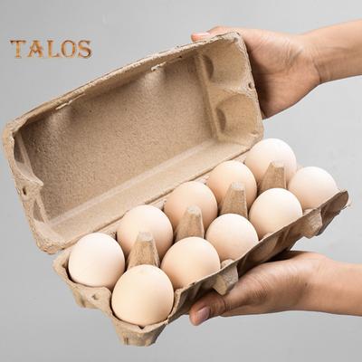 40Pcs Egg Tray Paper Pulp Shock-Proof Design Bulk 6/8/10/12/15 Count Natural Cardboard Egg Cartons Reusable Eco-Friendly Stackable Egg Storage