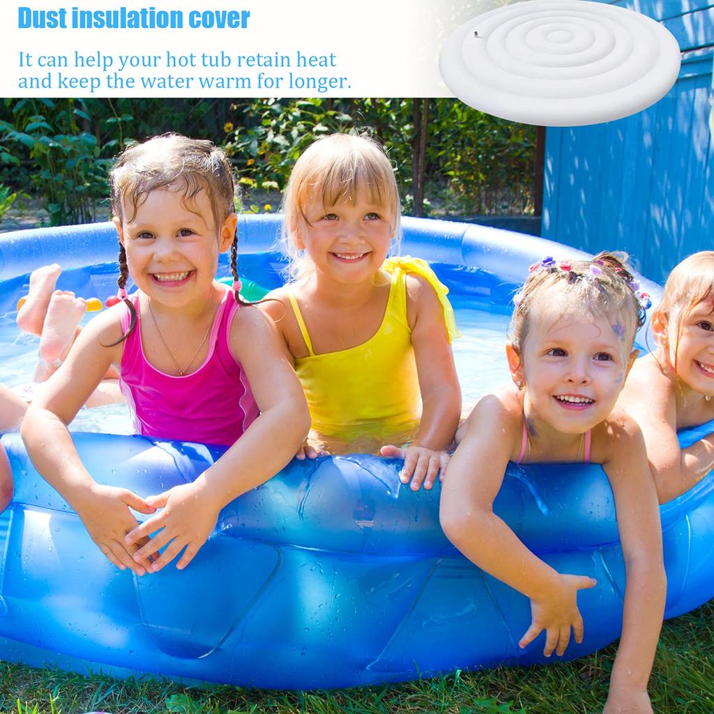 Inflatable Cover 57-Inch Round Hot Tub Enclosure with Quick and Easy Inflate and Deflate Valve Insulated Cover