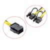 8Pin Male to Dual 6 Pin Female Cable Adapter 20cm CPU 8 Pin To Graphics Video Card PCIe Power Splitter 6Pin Male to 8Pin Female