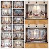 Indoor Window Sill Winter Snow Scene Children Shooting Background Cloth Background Wall Decoration Photo Cloth