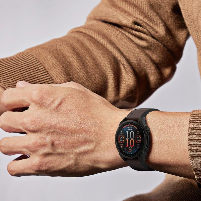 QuickFit 22/26mm Strap for Garmin Epix Pro/fenix 8 7 7X Pro Leather Silicone Watchband Forerunner 965 970 Enduro 3 Sport Bracele